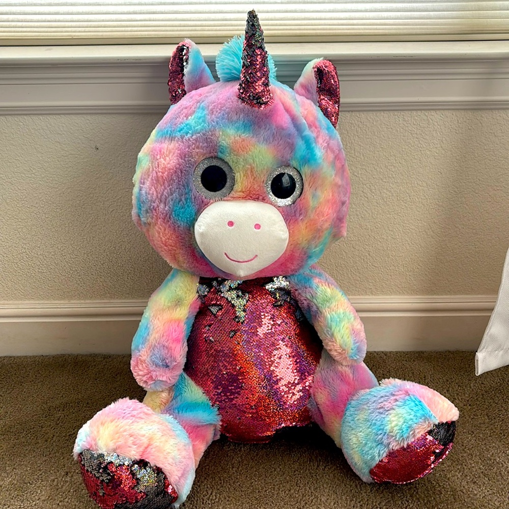 Large unicorn stuffed animal